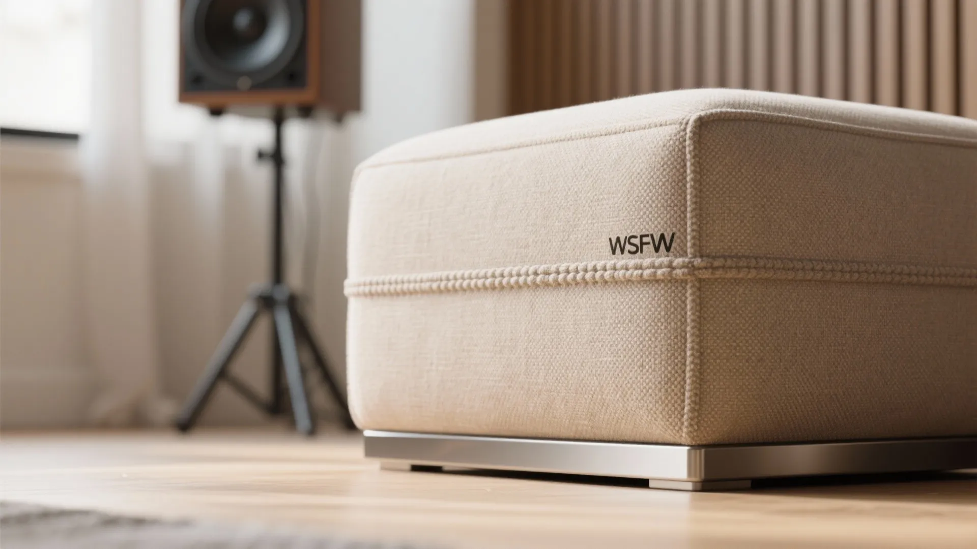 2) Hybrid seating that doubles as bass control