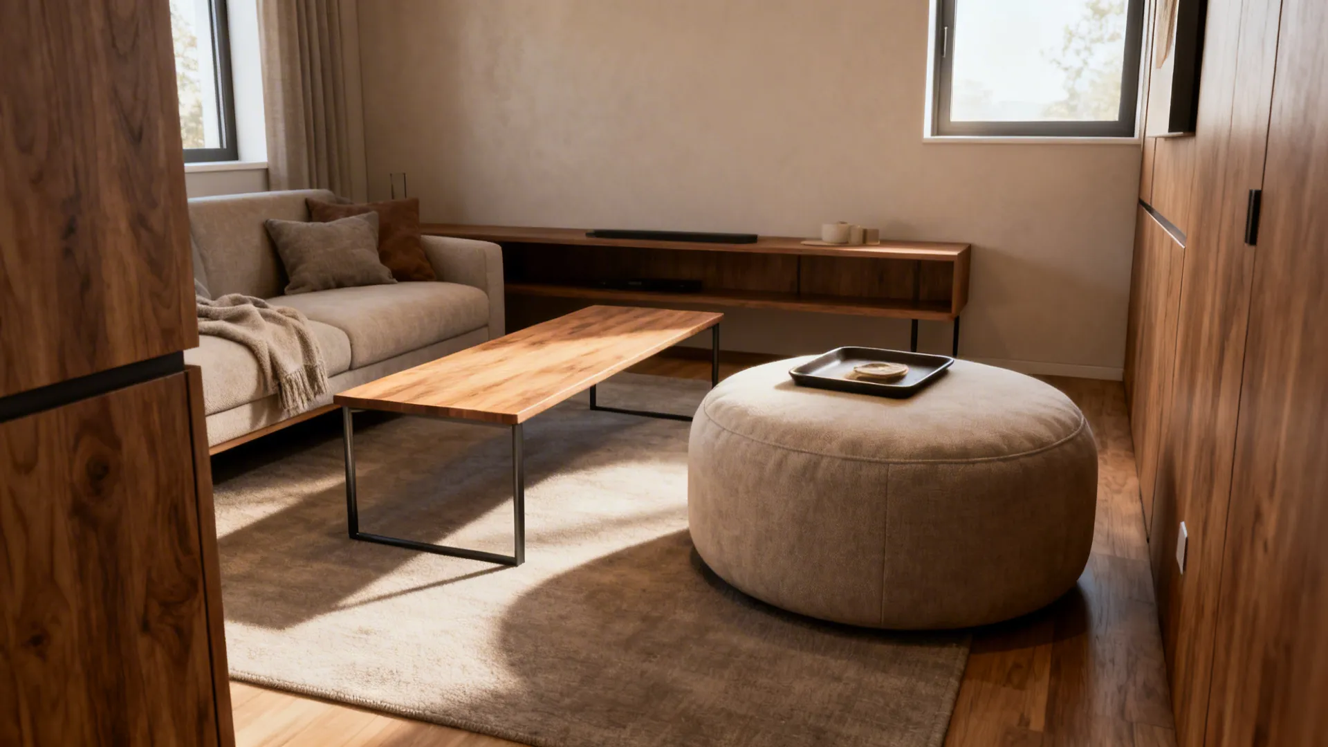 5 Living Room Ideas: Ottoman + Coffee Table