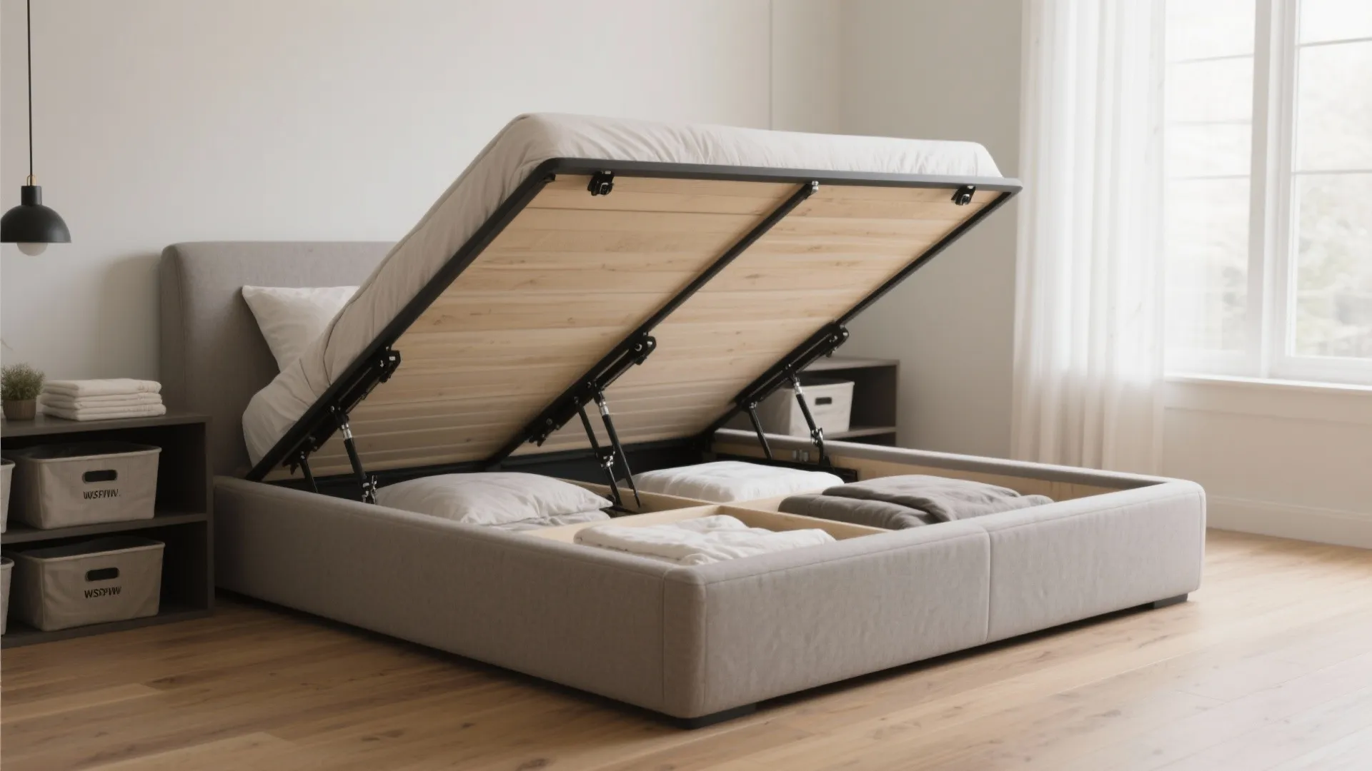 Queen Murphy or Lift-Up Ottoman: Day–Night Transformer