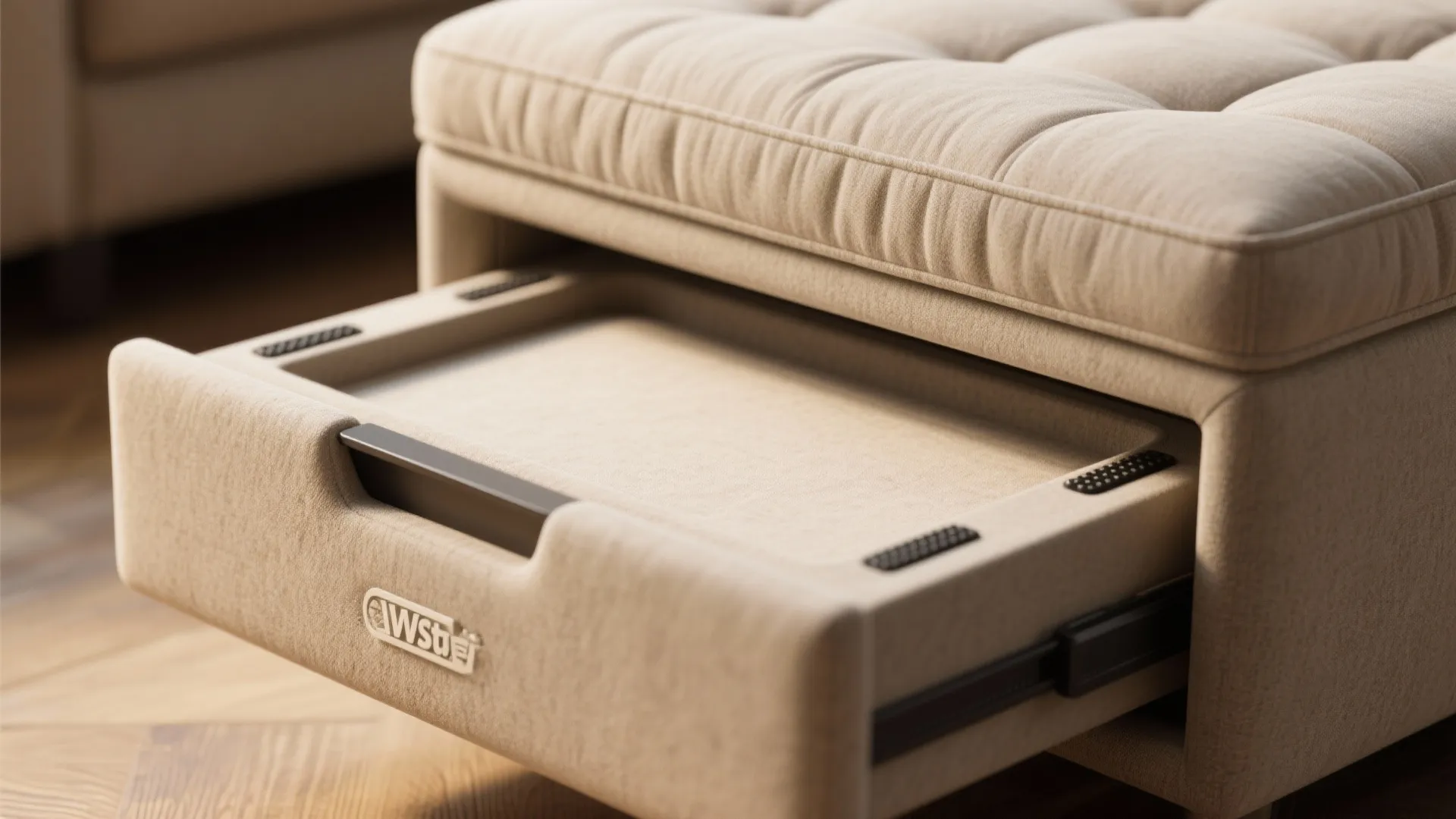 Two Loveseats + Ottoman as Coffee Table