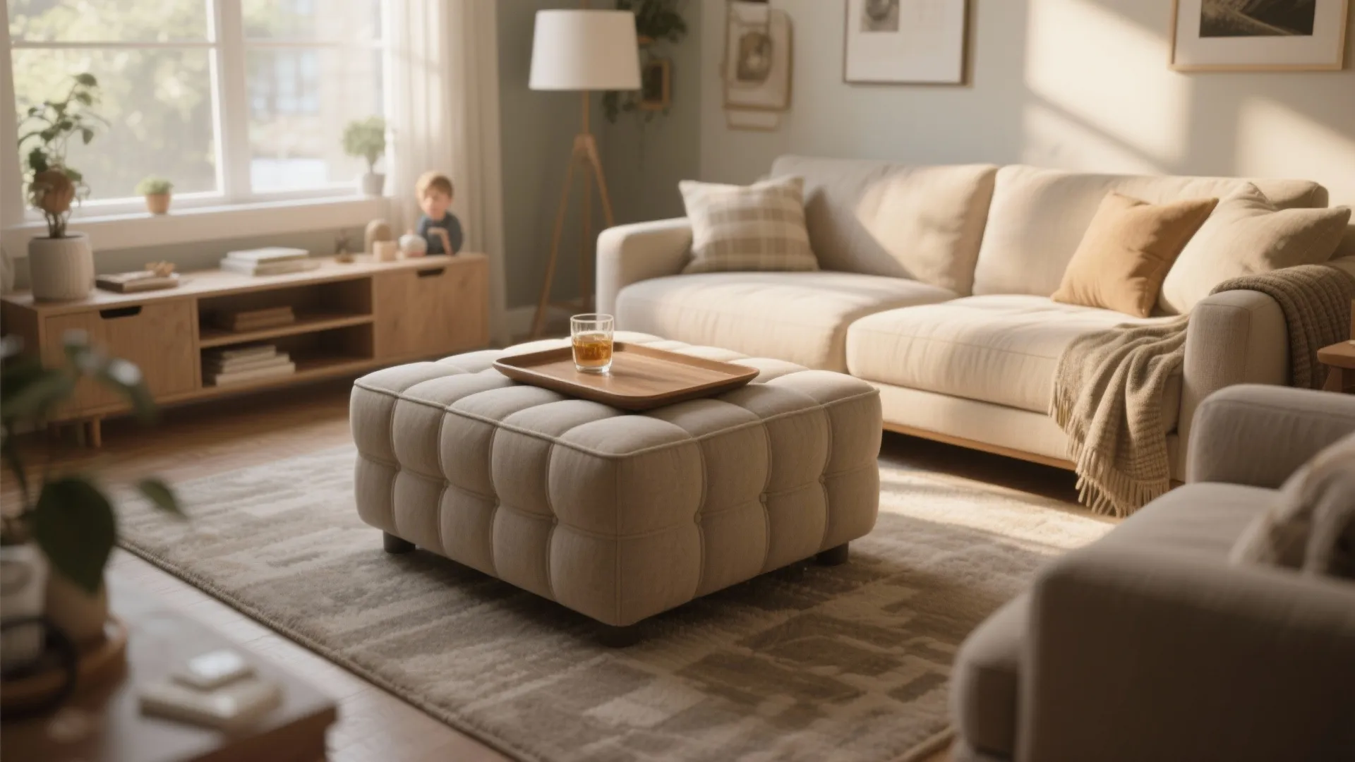 3. Ottoman style: double duty for seating and storage