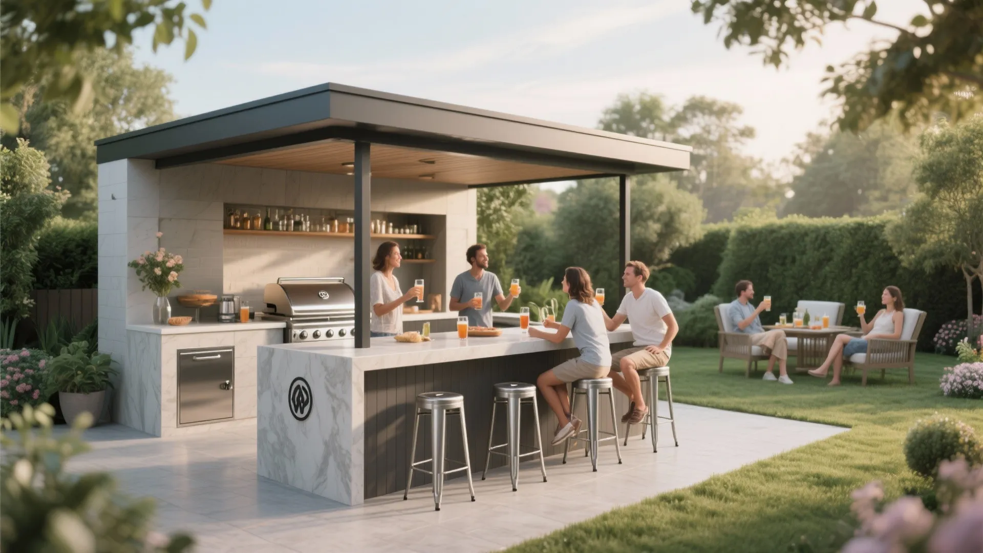 6. Outdoor Bar Combo