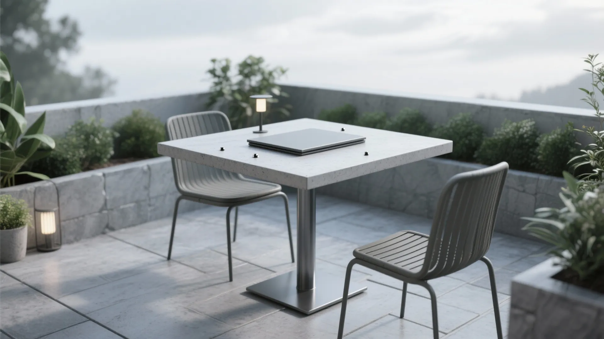 4. Frost-Resistant Outdoor Bistro Table