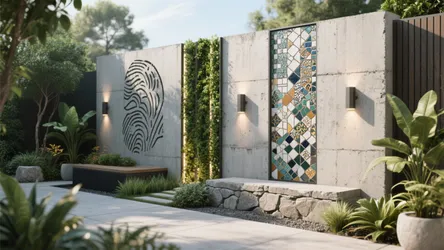 5 Outdoor Cement Wall Design Ideas