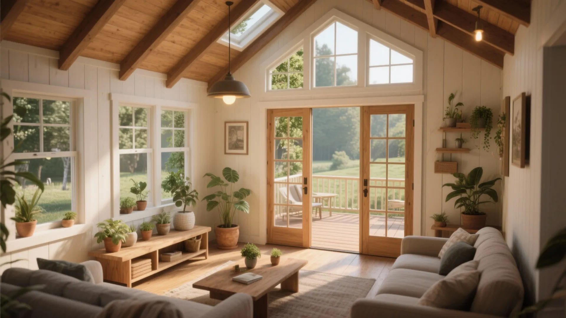 5. Outdoor-connected living and light wells