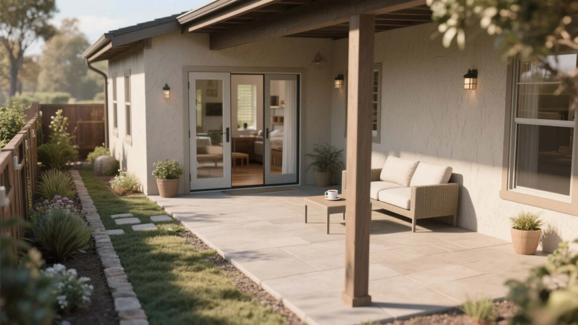 Outdoor Connection and Simple Landscaping