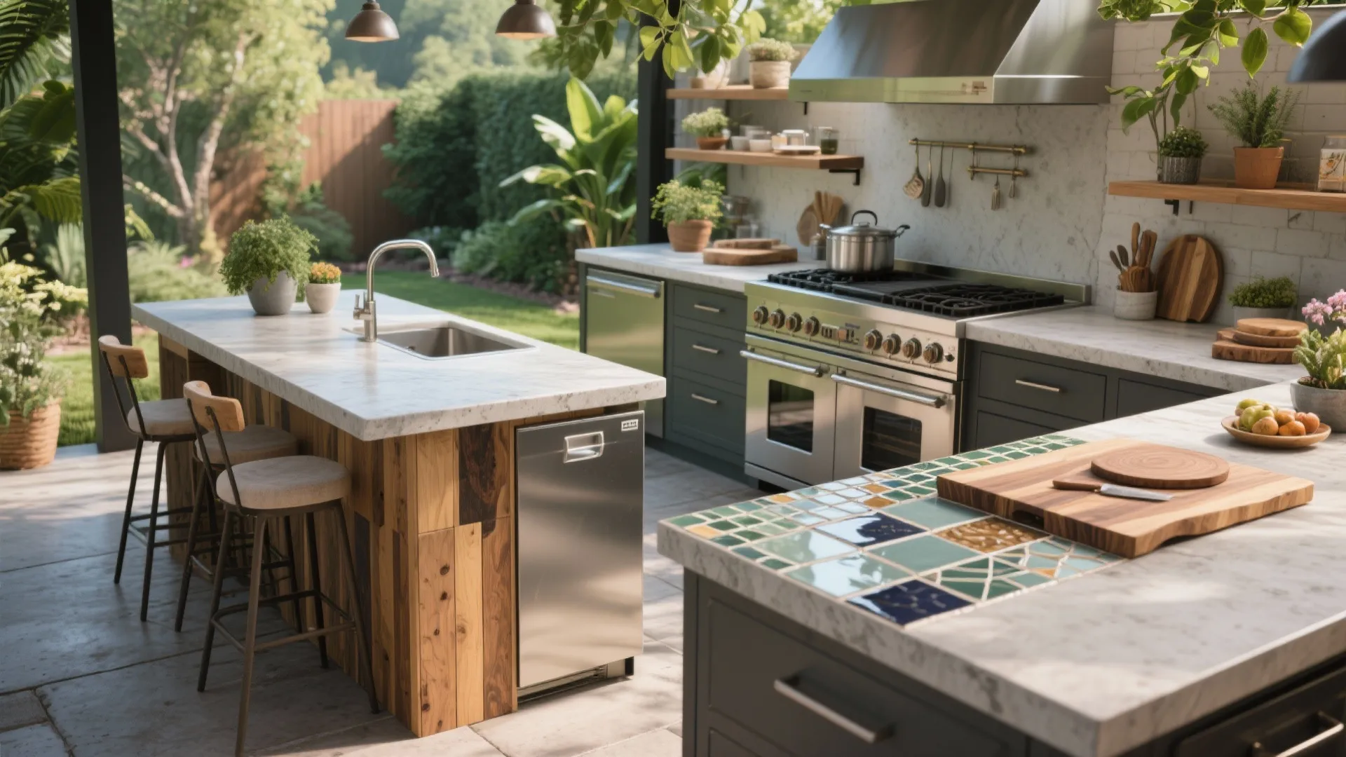 10 Cheap Outdoor Kitchen Countertop Ideas: Budget-Friendly Outdoor Kitchen Countertops Inspired by Real Projects