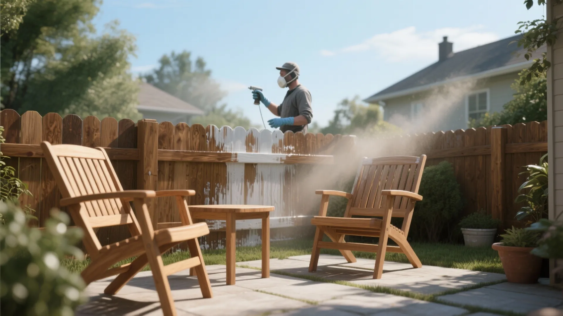 4. Outdoor furniture and fences — durable coats fast