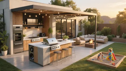 Contemporary Outdoor Kitchen Ideas - 5 Inspo
