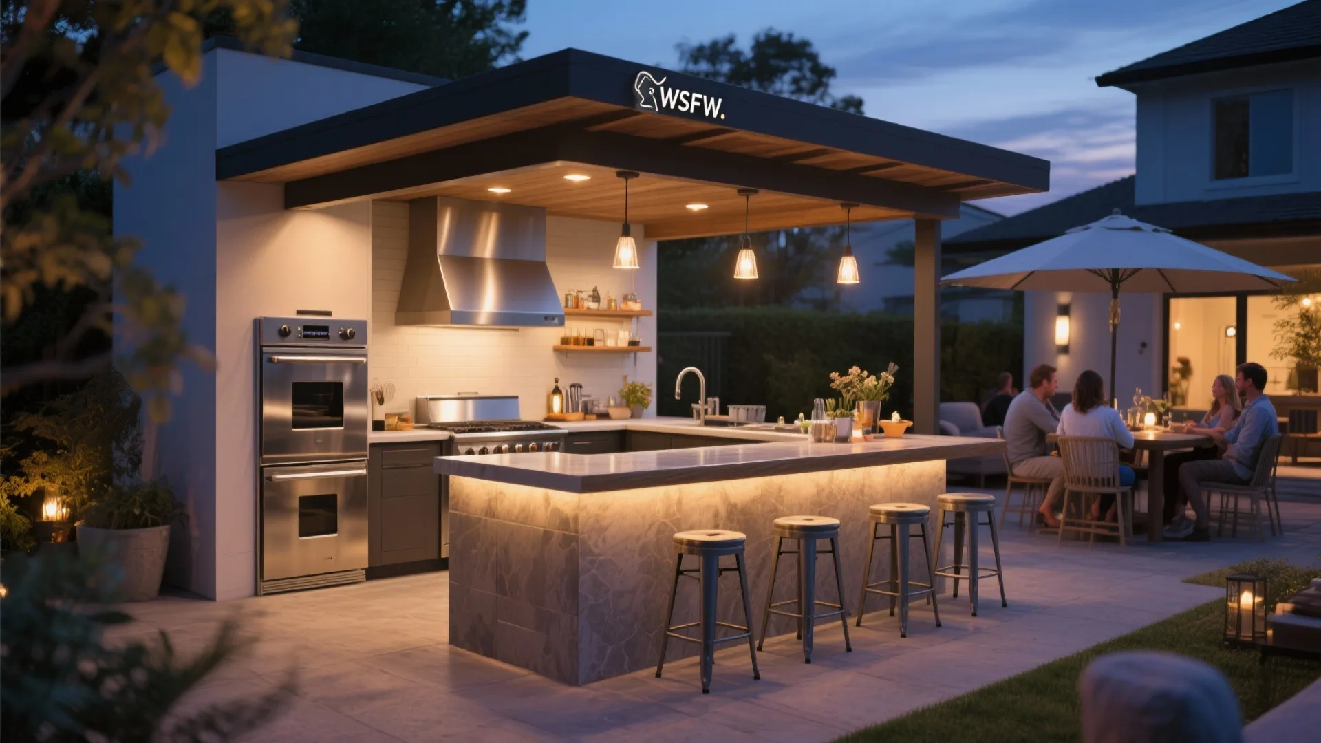 4. Outdoor Bar Integration