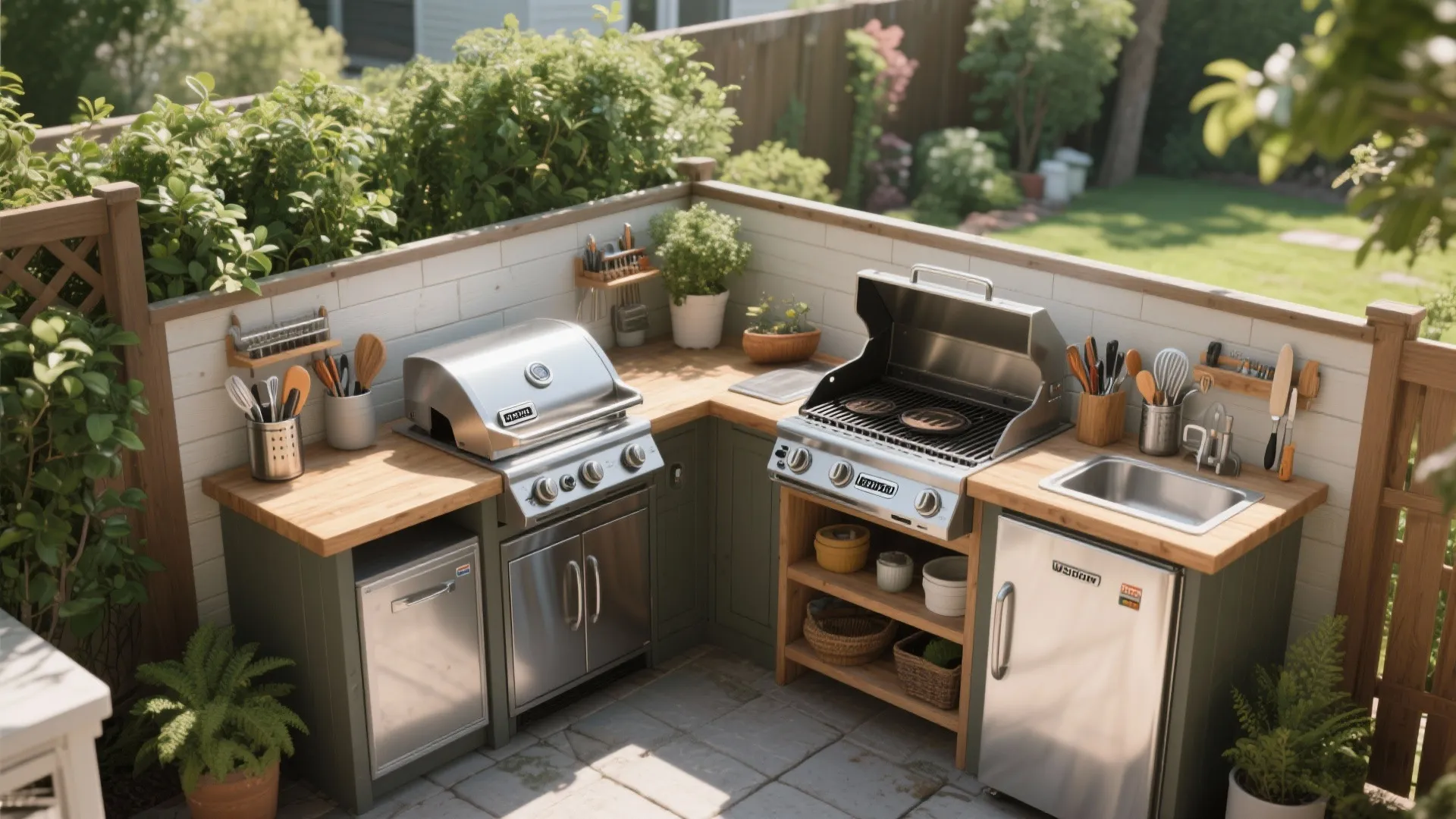 4. Outdoor Kitchen Corner
