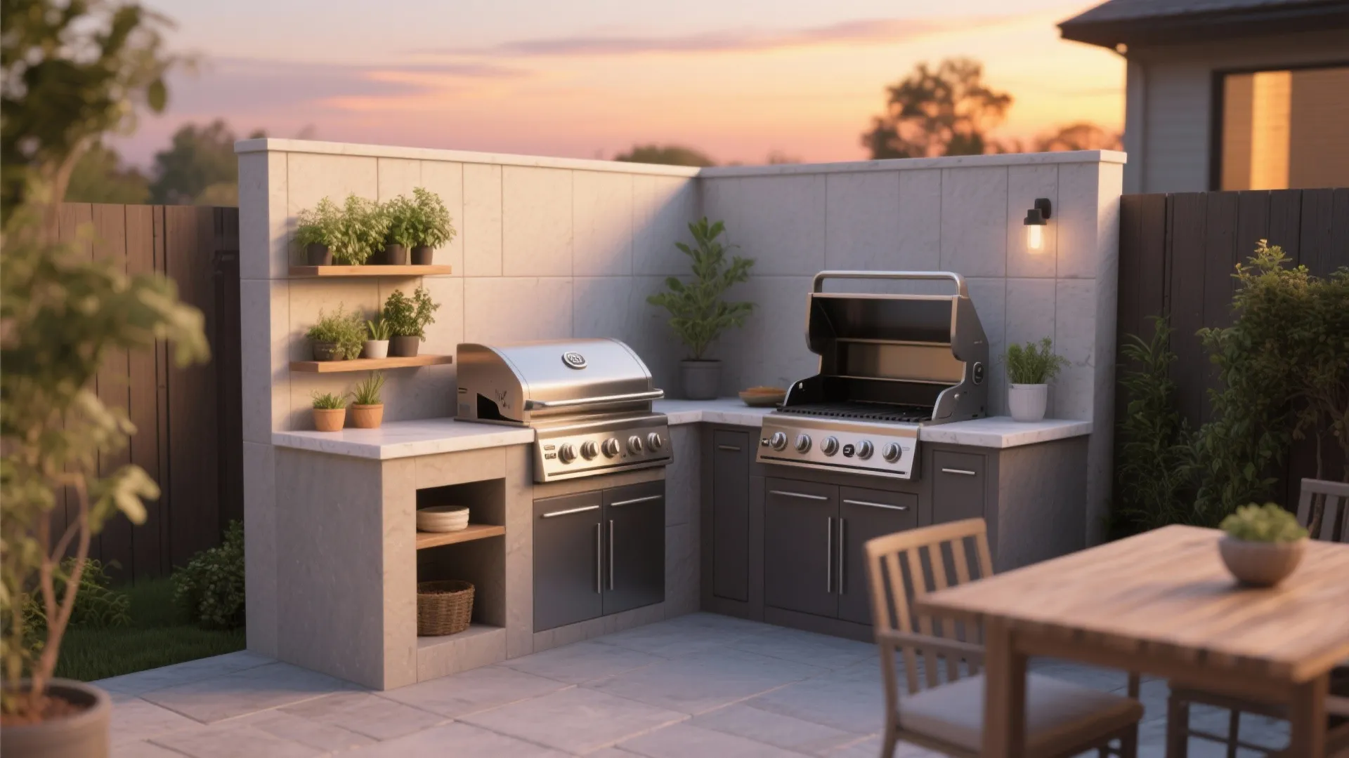 4. Outdoor Kitchen Corner