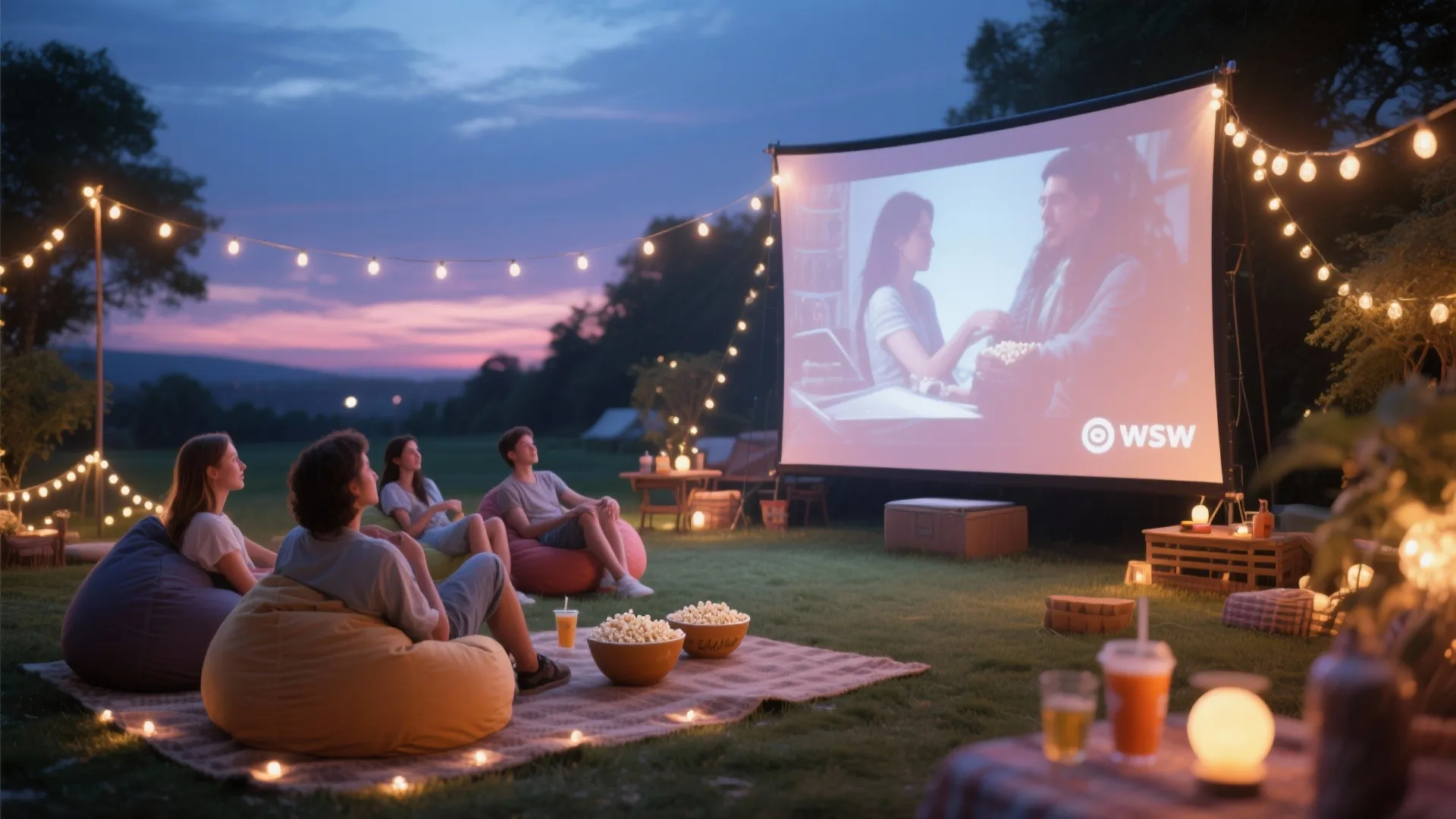 4. Outdoor Movie Night
