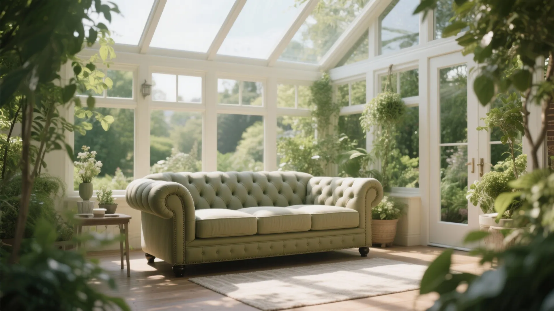 10. Outdoor-Inspired Chesterfield Nook