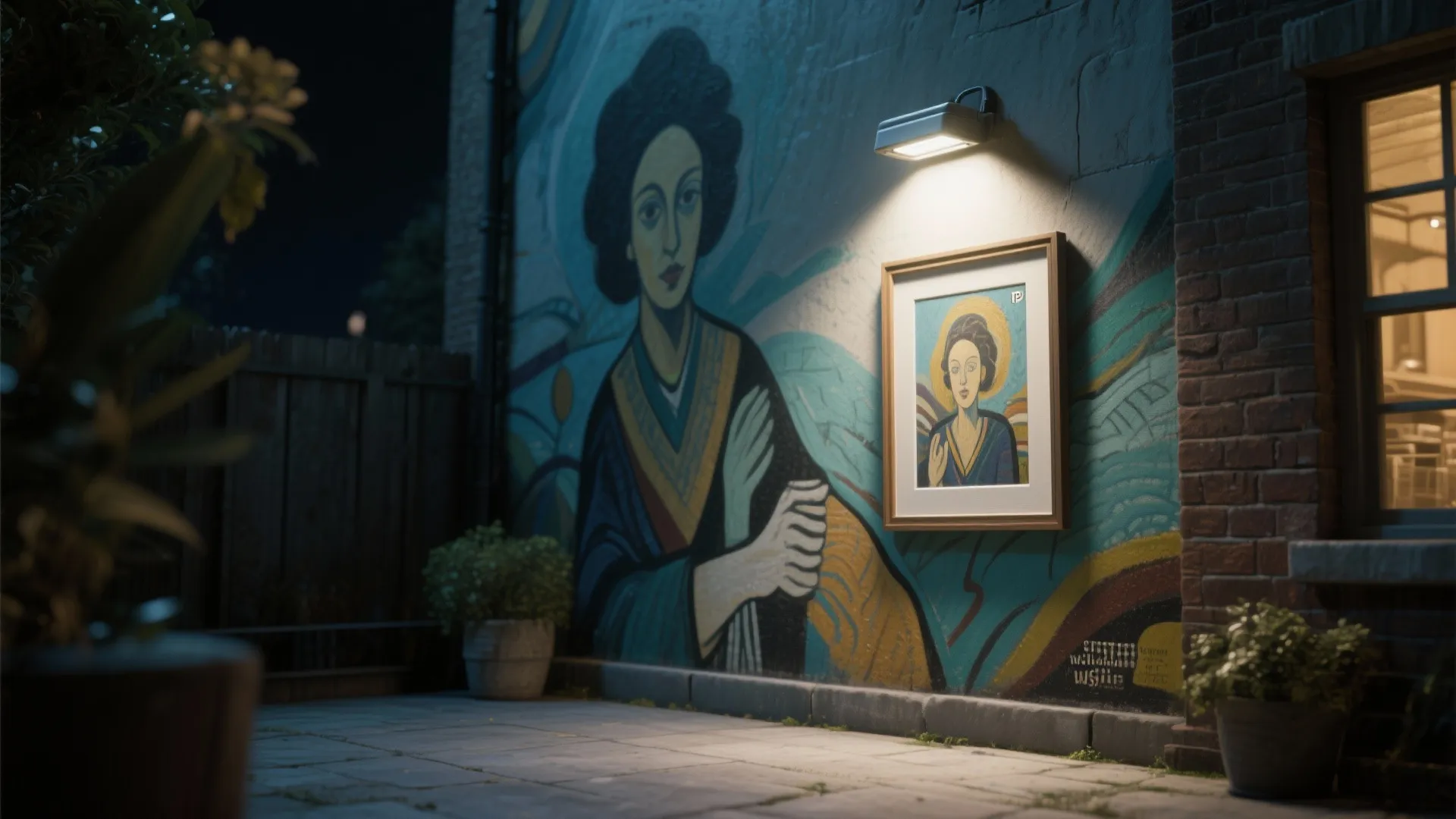 5. Weatherproof LED Picture Lights for Outdoor Art