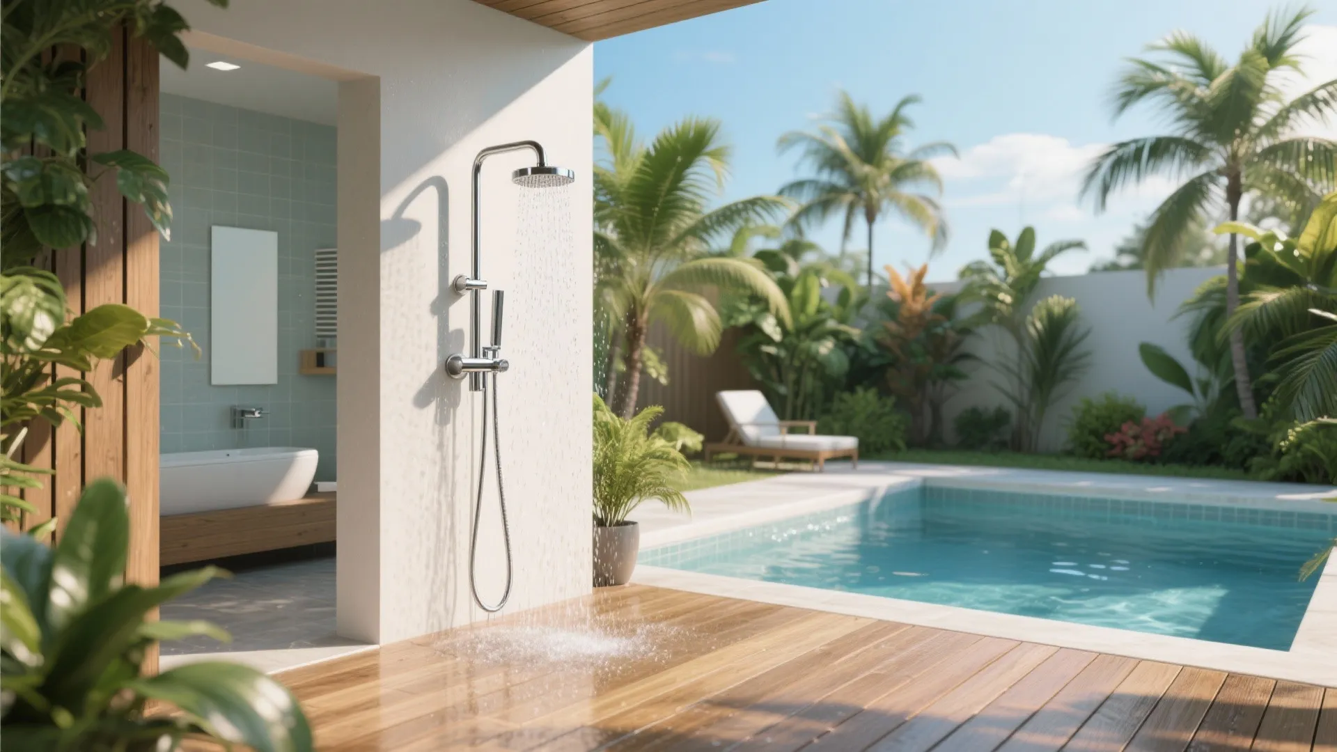 4. Outdoor Shower Area