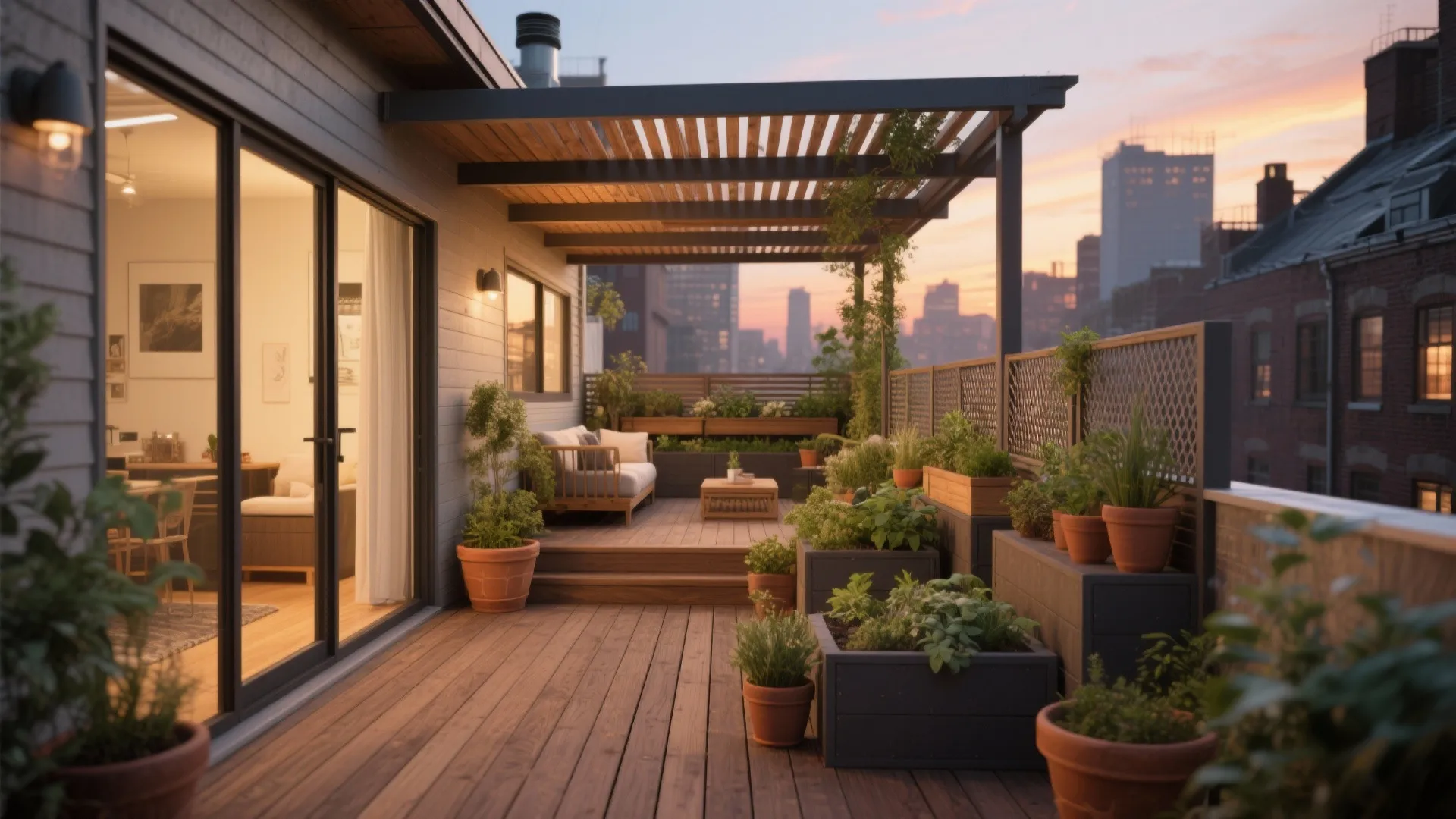 4. Outdoor rooms: extend beyond the lot