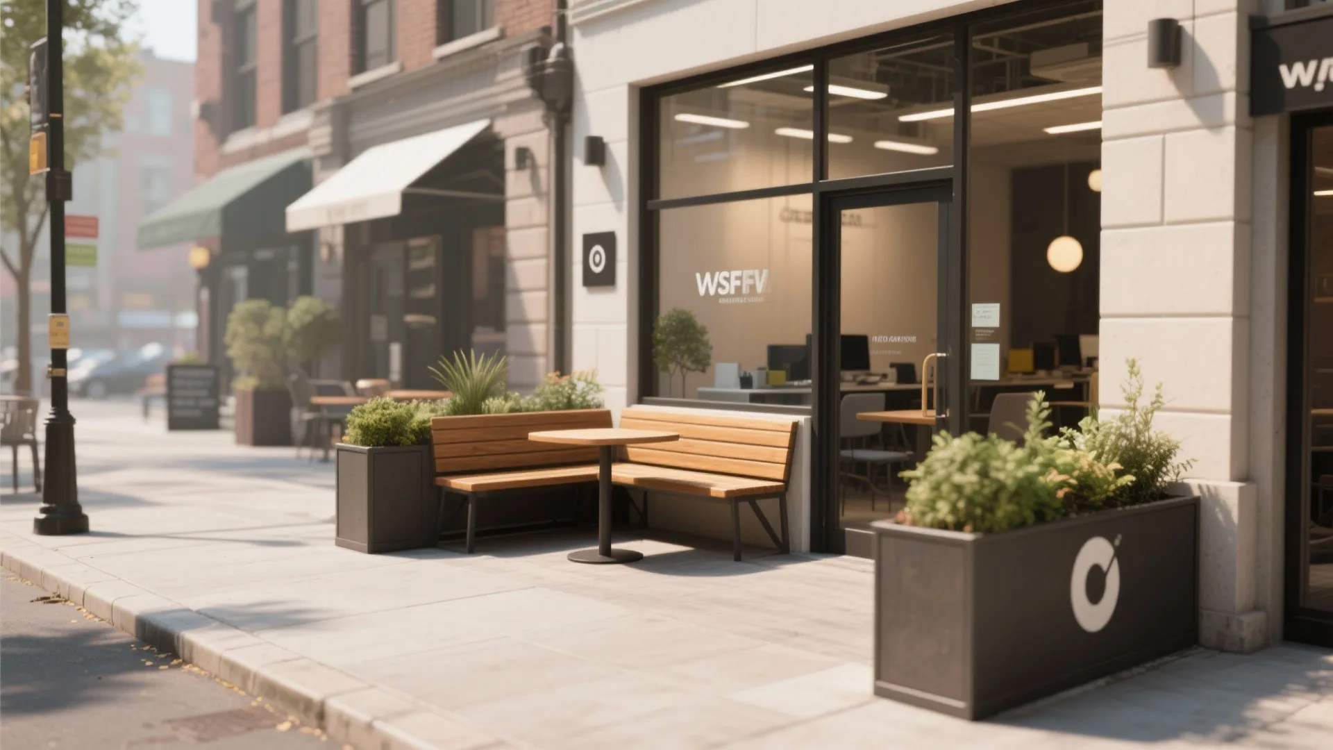 Compact Outdoor Seating Area