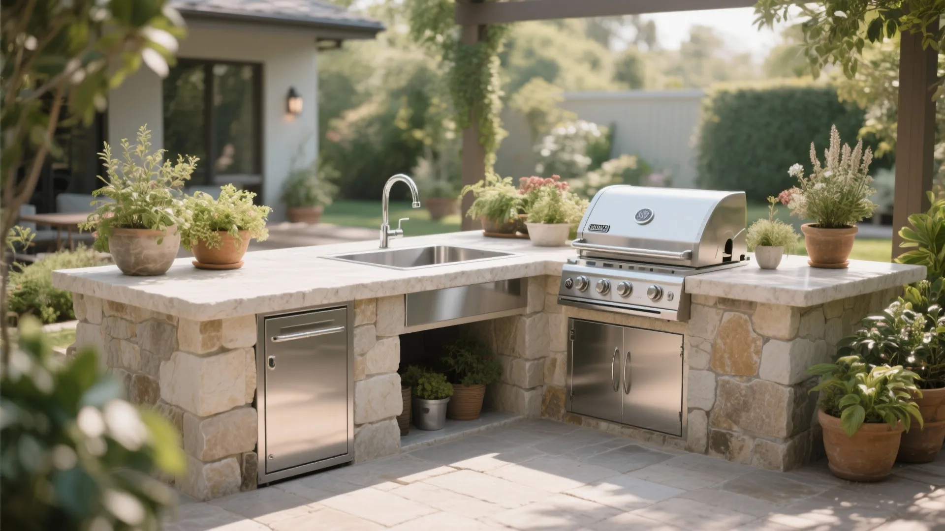 8. Integrated Sink for Easy Cleanup