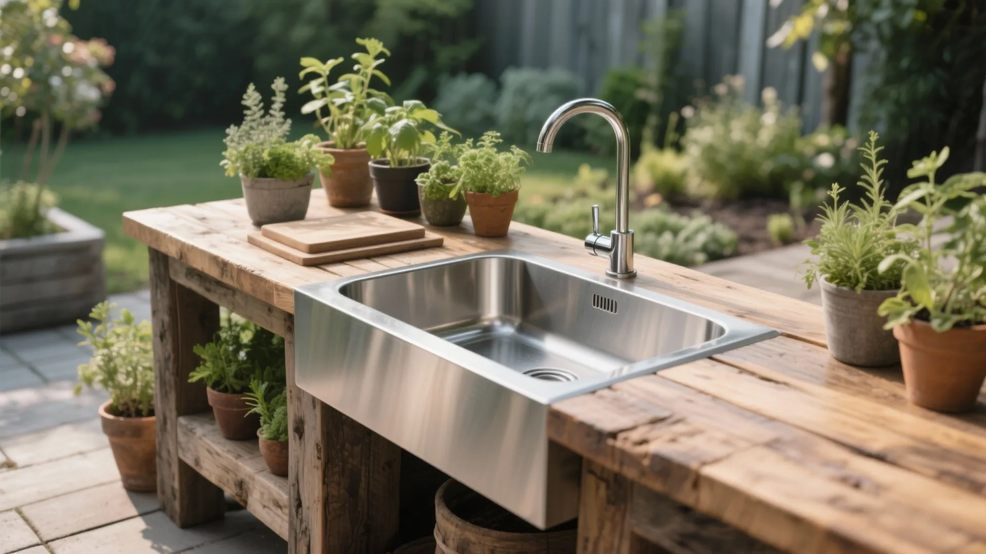 4. Outdoor Sink & Prep Station