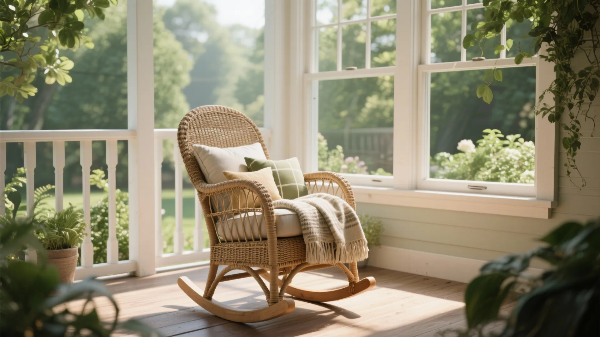 9. Outdoor-Inspired Rocker Inside