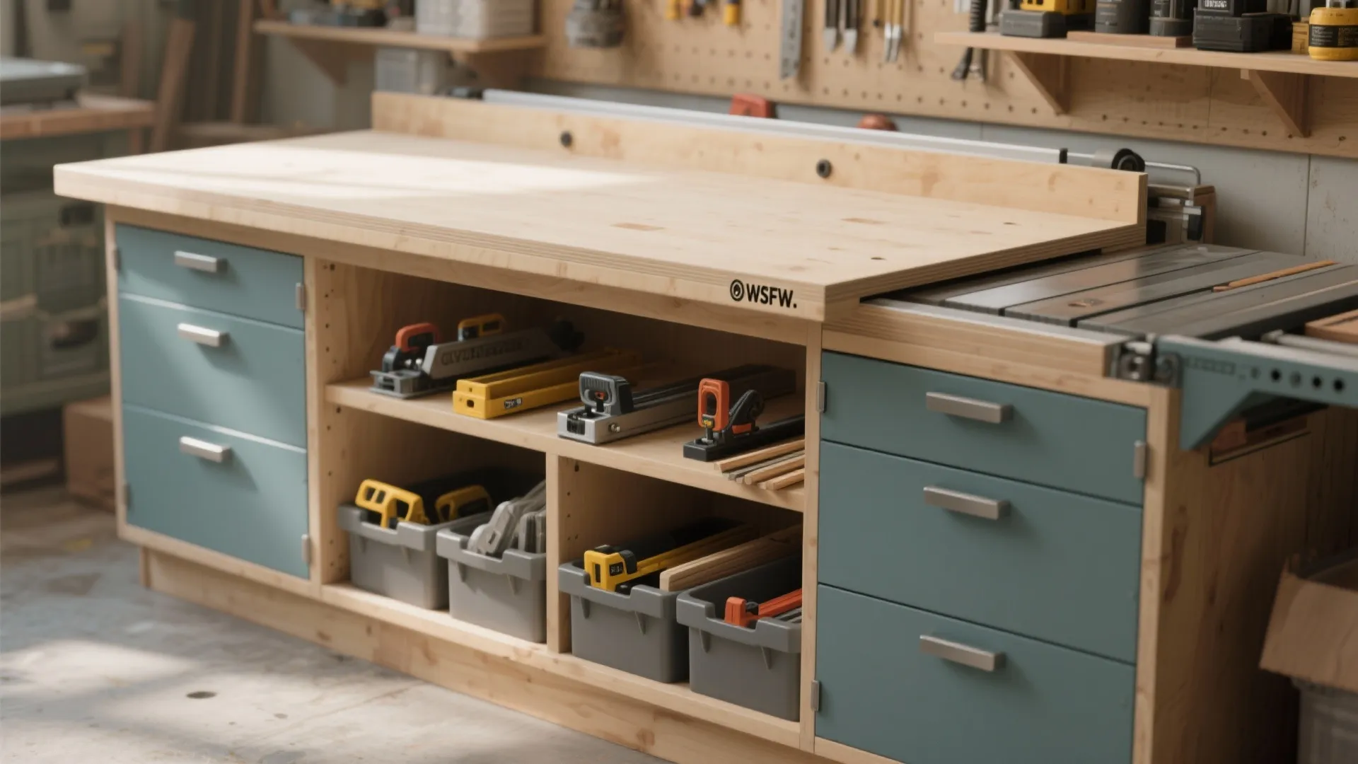 3. Hybrid Outfeed Table with Built‑In Storage