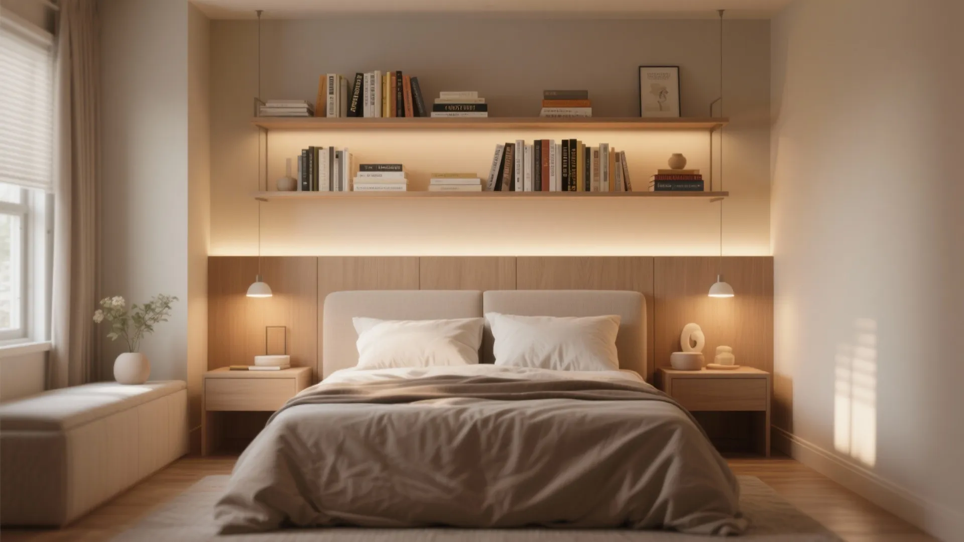 4. Over-the-Bed Shelving