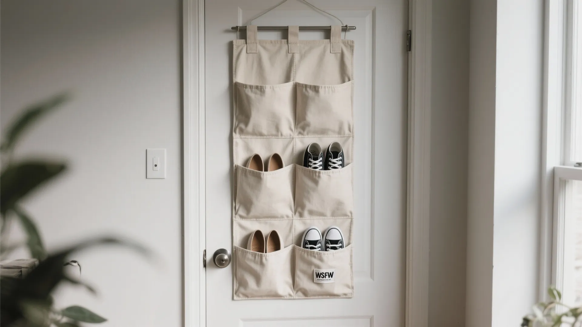 3. Over-the-door and vertical hanging solutions
