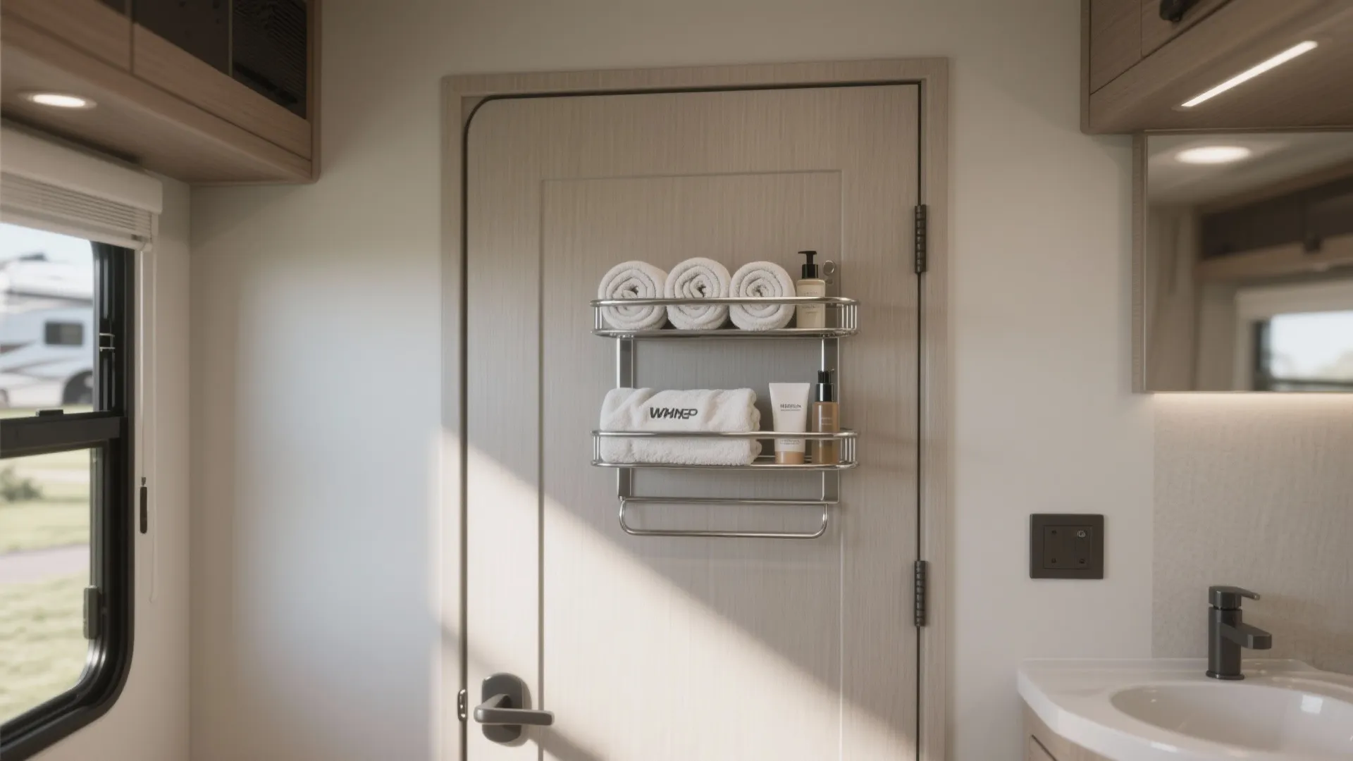 1. Over-the-Door Storage Rack