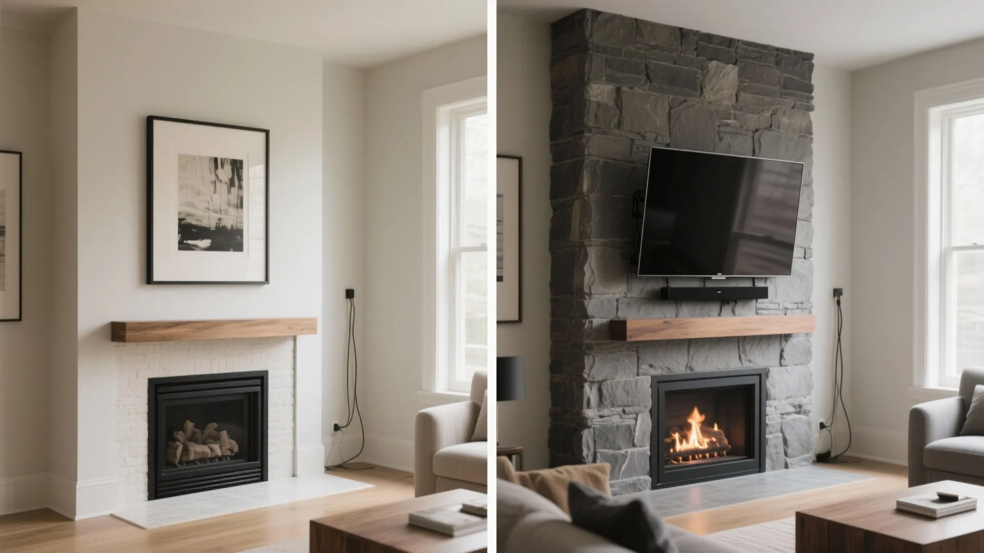 Over the Fireplace (If Safe and Comfortable)