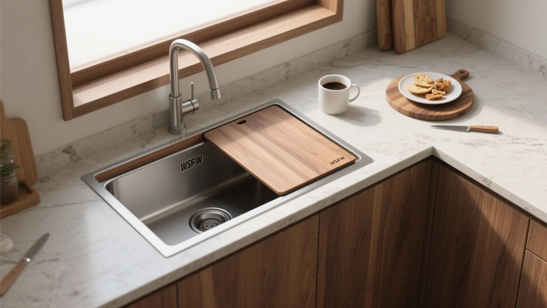3. Over-sink covers and removable cutting boards