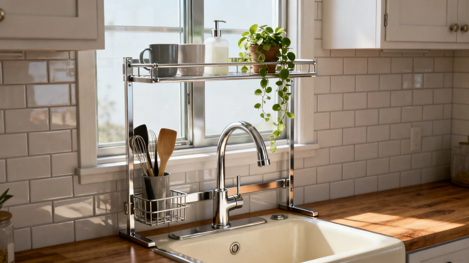 5 Over-the-Sink Shelf Ideas That Maximize Small Kitchens