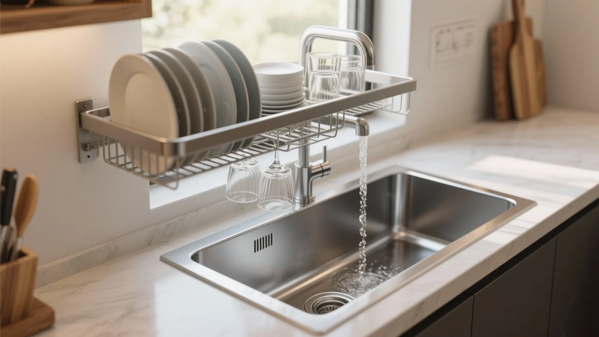 2. Over-sink suspended rack