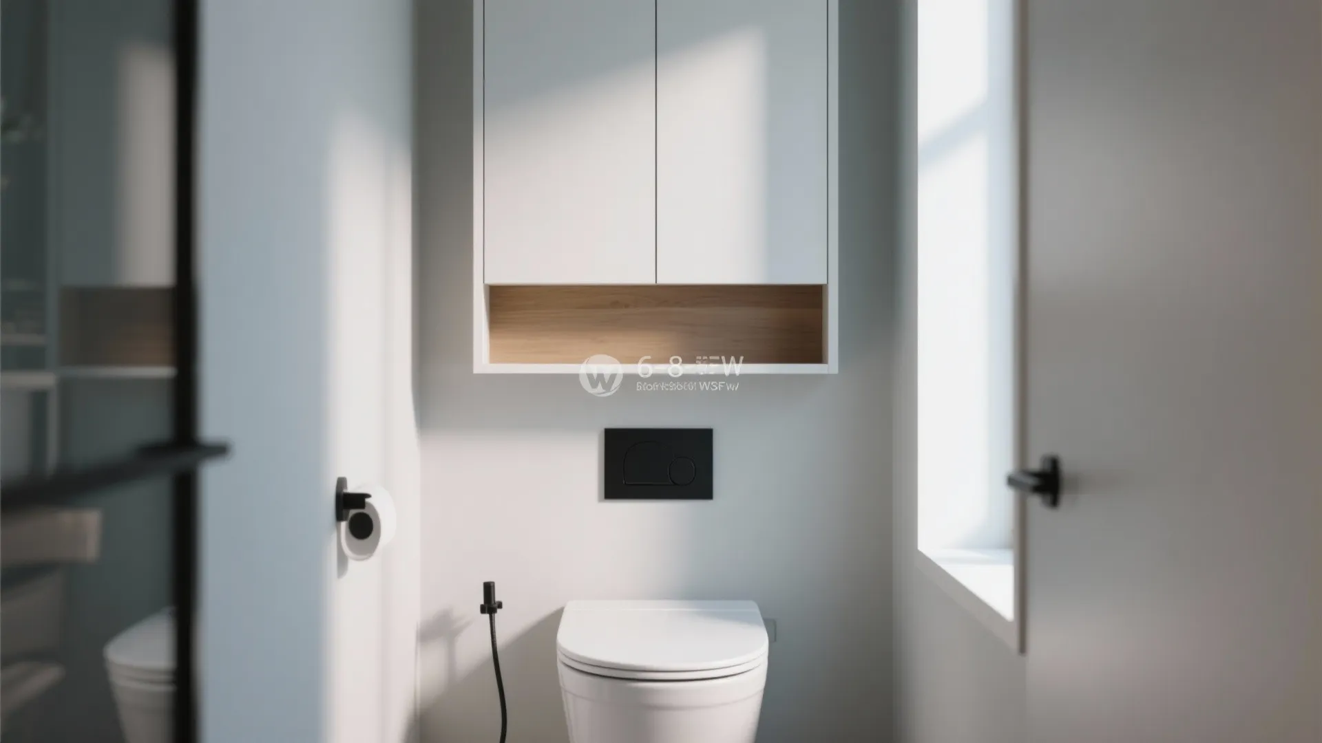 Over-the-Toilet Floating Cupboard