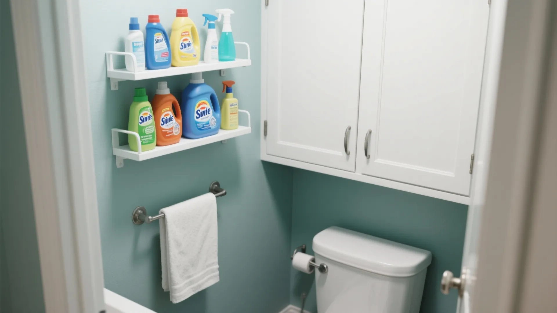 9. Over-the-Toilet Shelving