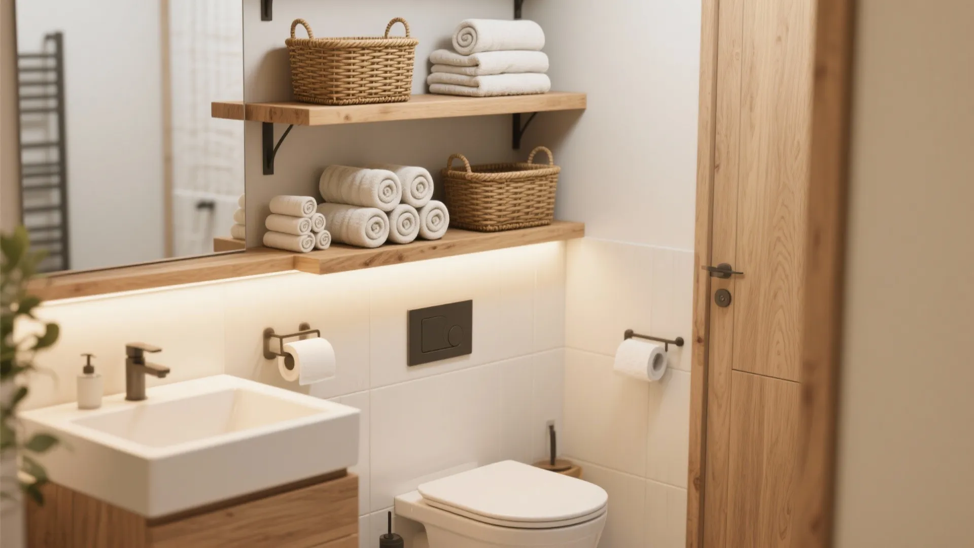 2. Over-the-Toilet Shelves