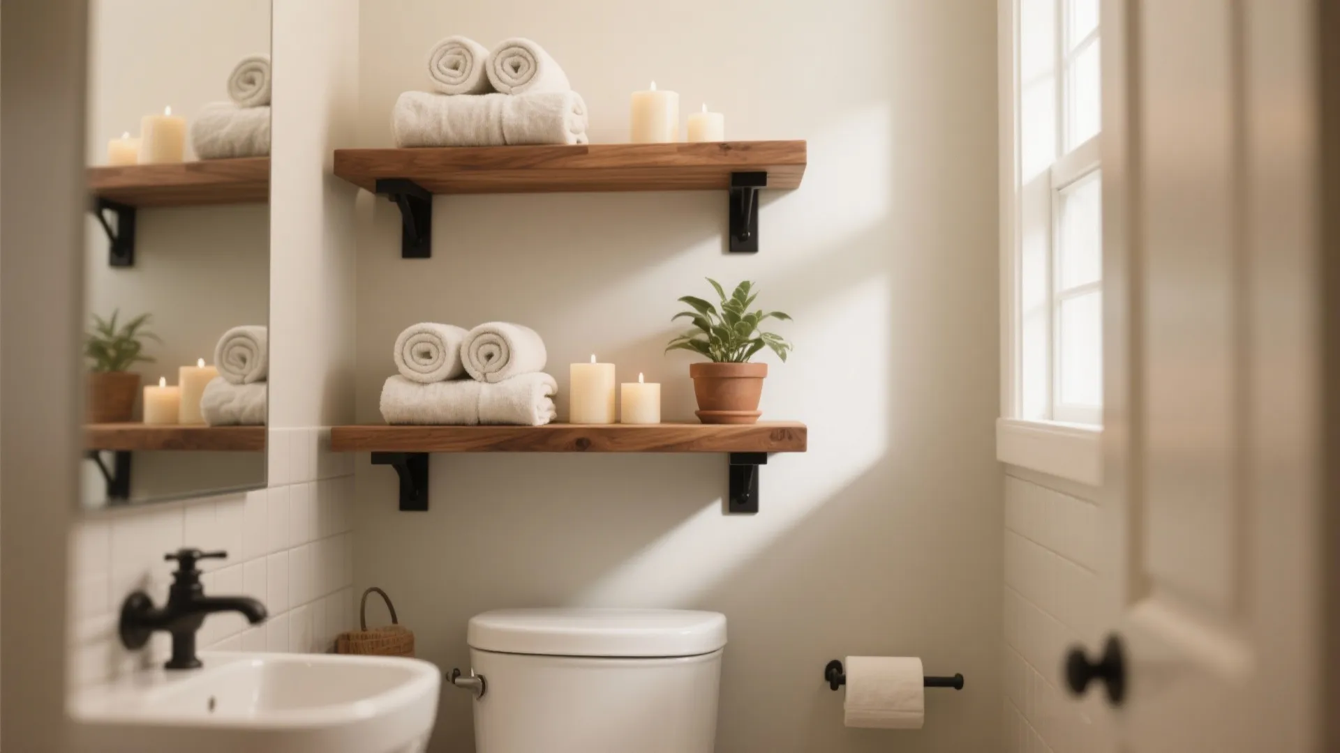 1. Over-the-Toilet Display