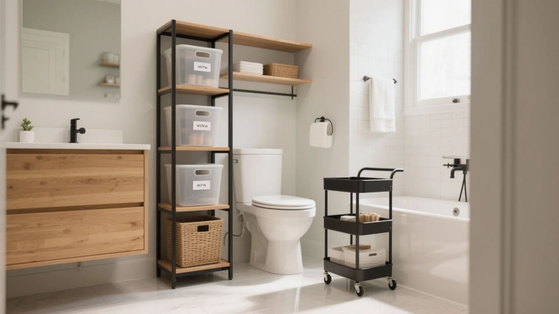 Over-the-Toilet Storage and Slim Modular Units
