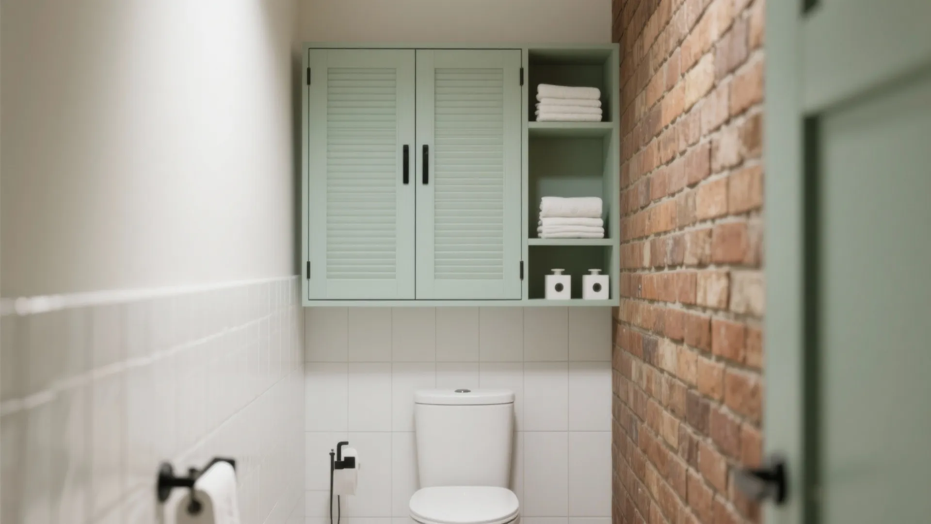 Tall Over-the-Toilet Cabinet to Use Vertical Space