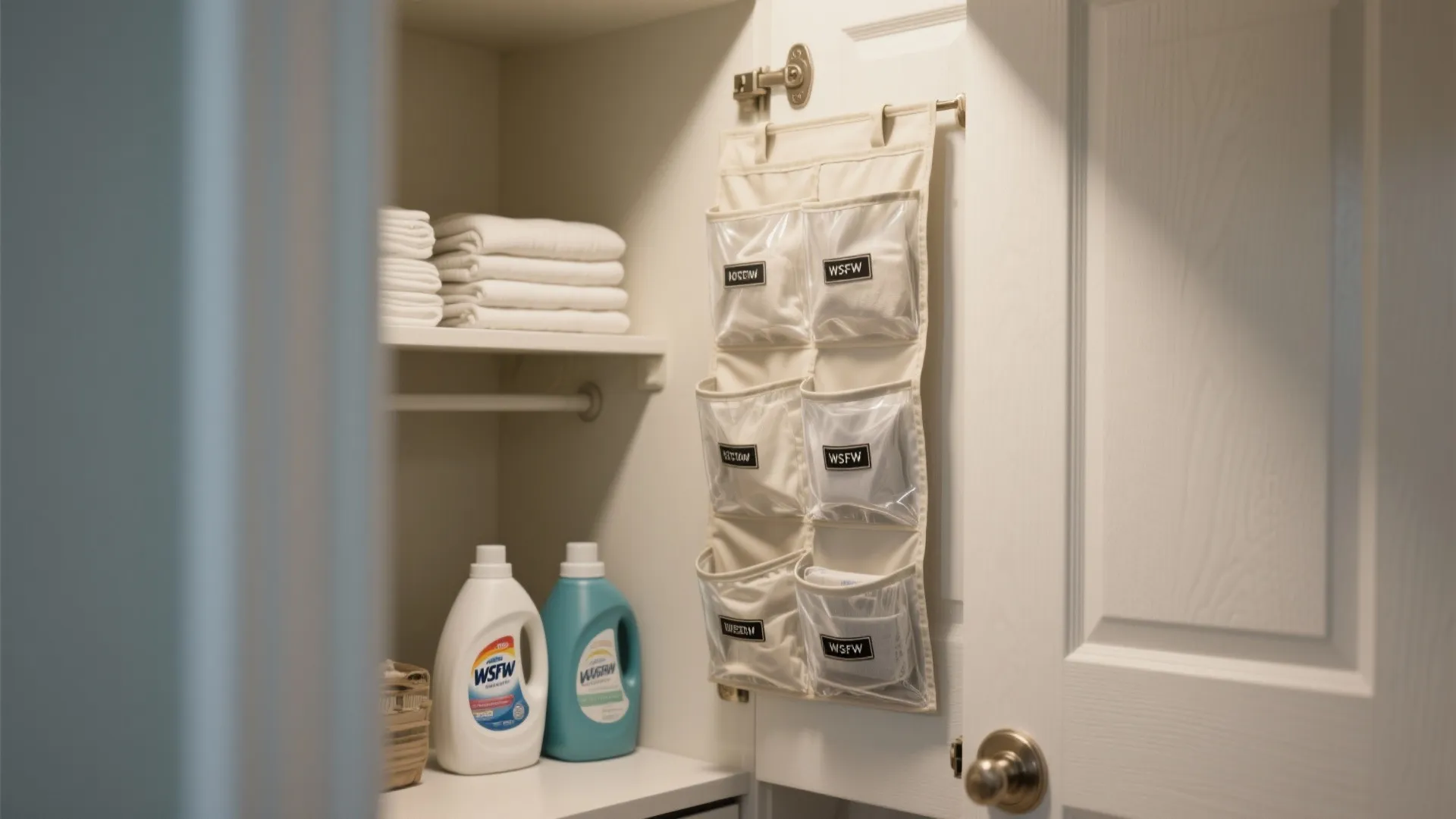 4. Over-the-door organizer or hanging caddy