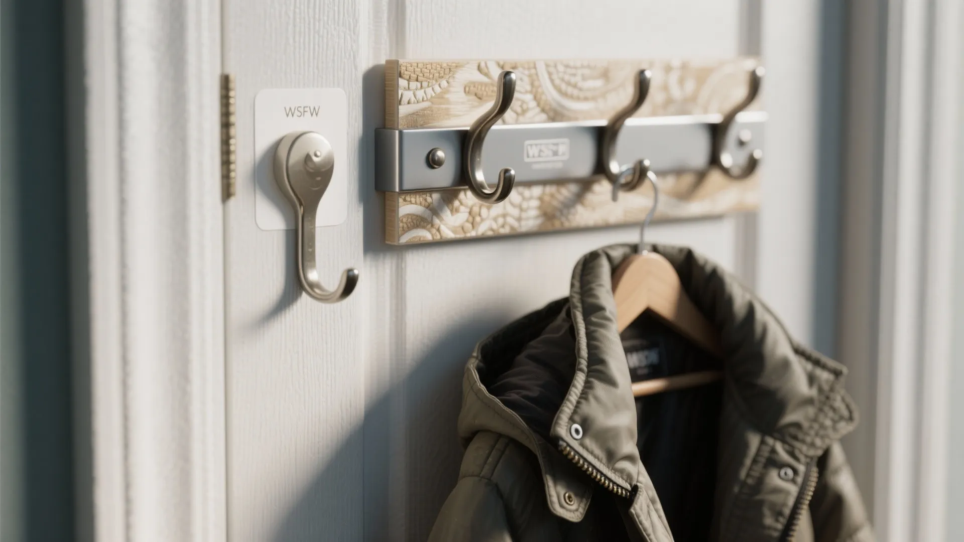 4. Over-the-door and magnetic hook combos