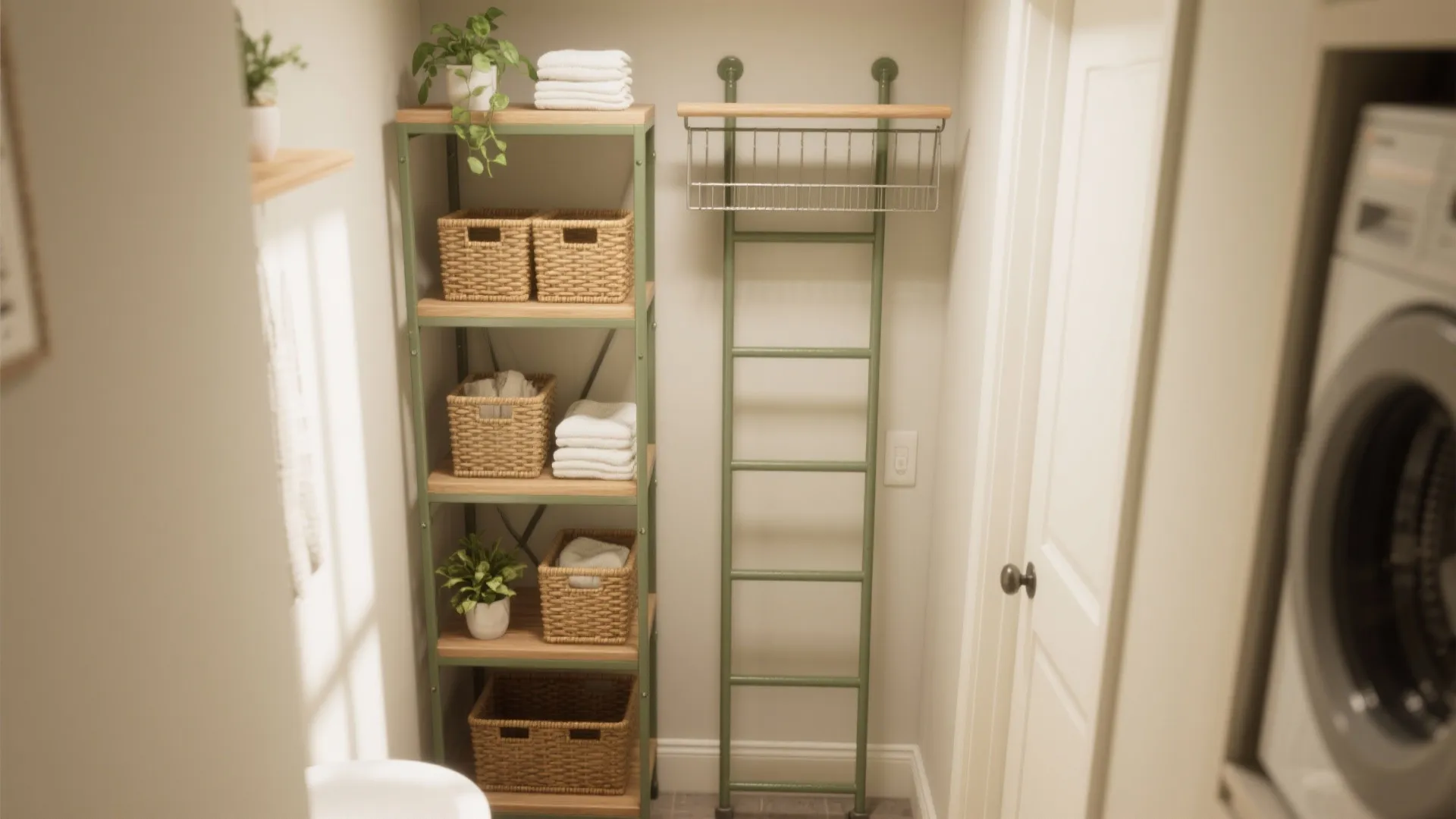 Over-Door and Vertical Ladder Shelving