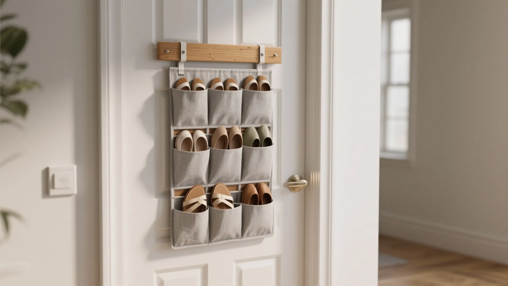 2. Over-the-door slim organizers