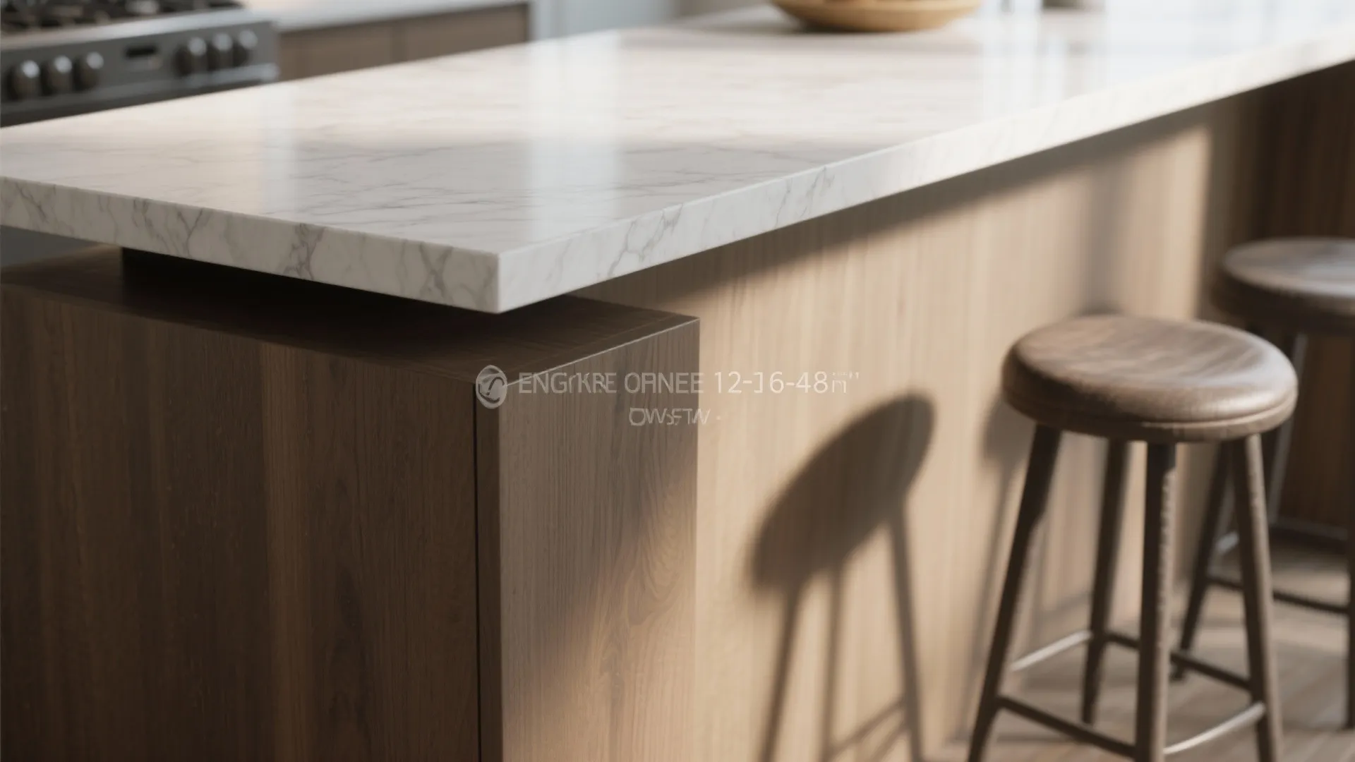 2. Counter overhang and depth: seat depth matters