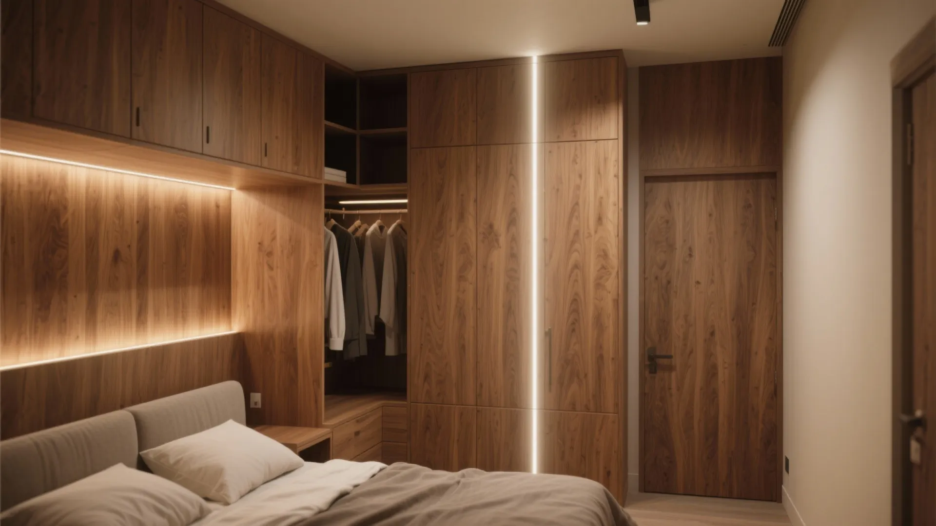 Built-in Almari with Overhead Storage