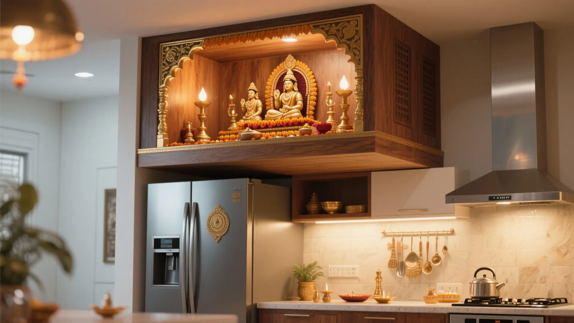 Overhead Pooja Loft