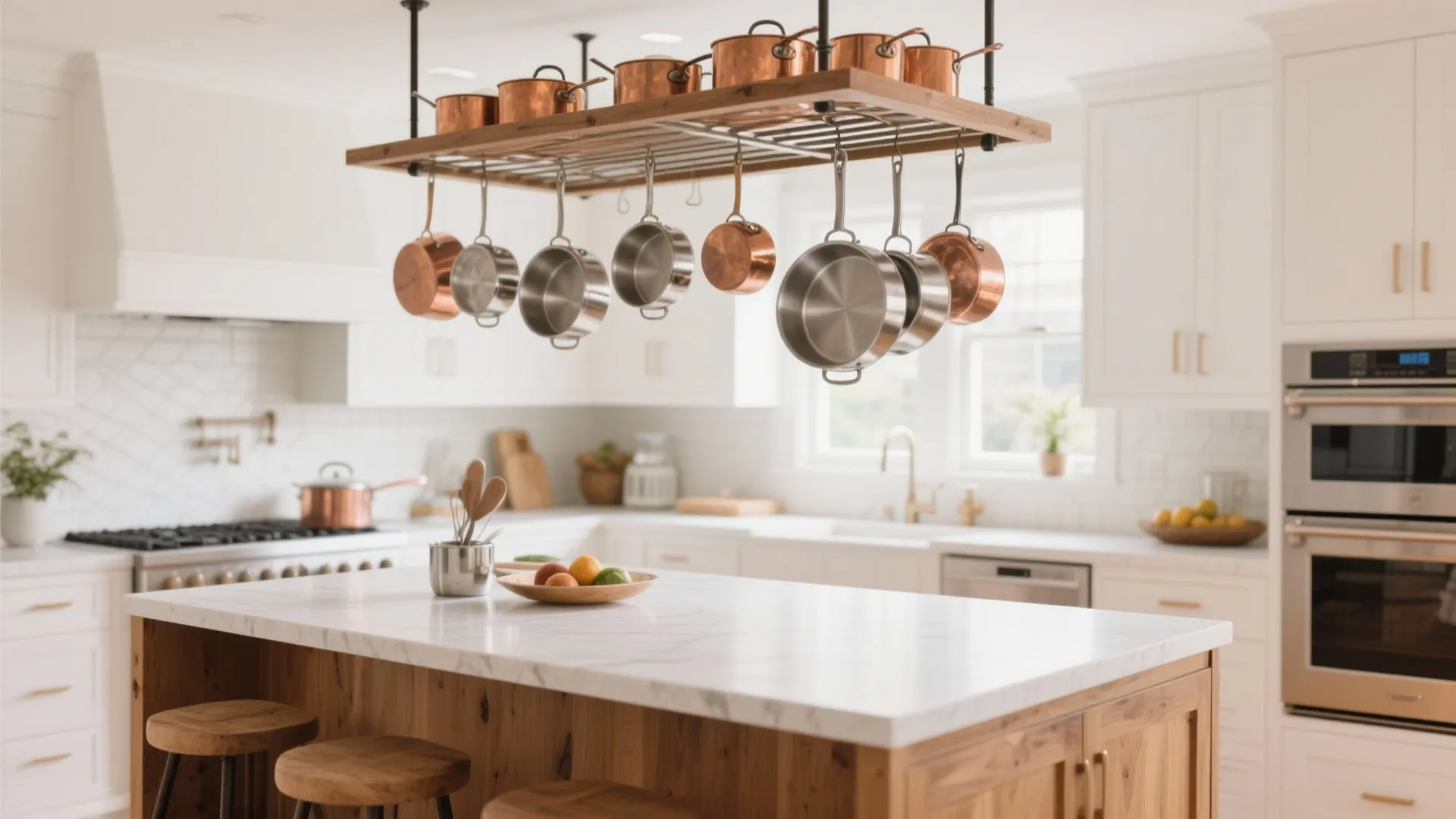 2. Overhead Pot Racks