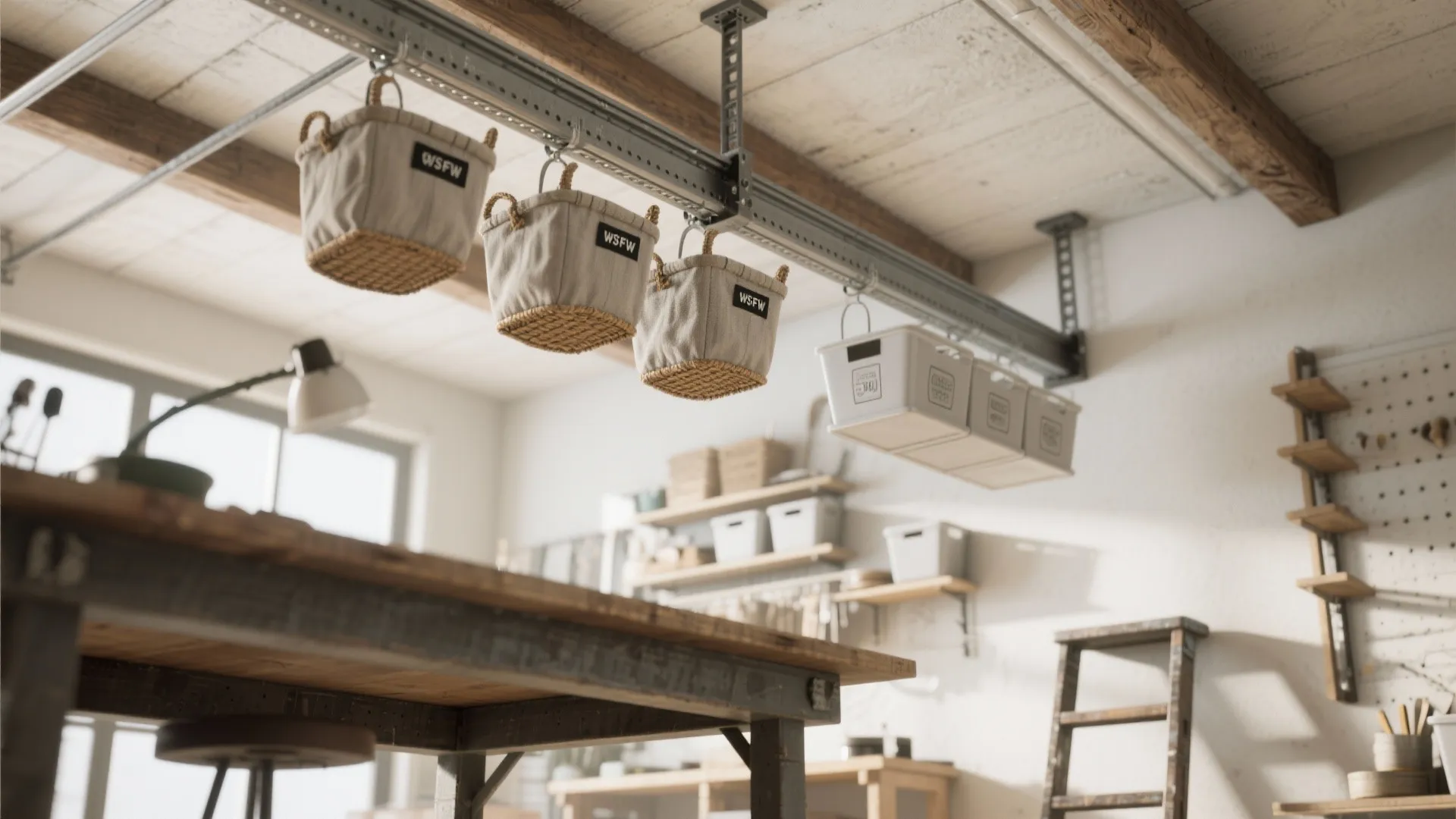 4. Upward Thinking: Ceiling and Overhead Racks