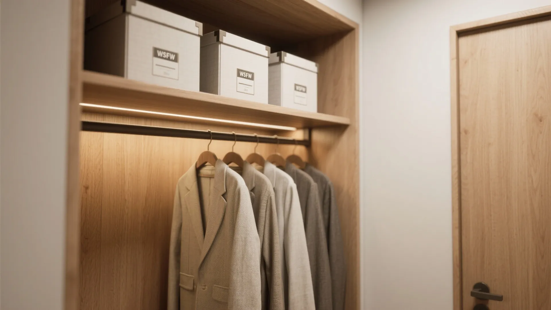 4. Overhead shelf for seasonal storage