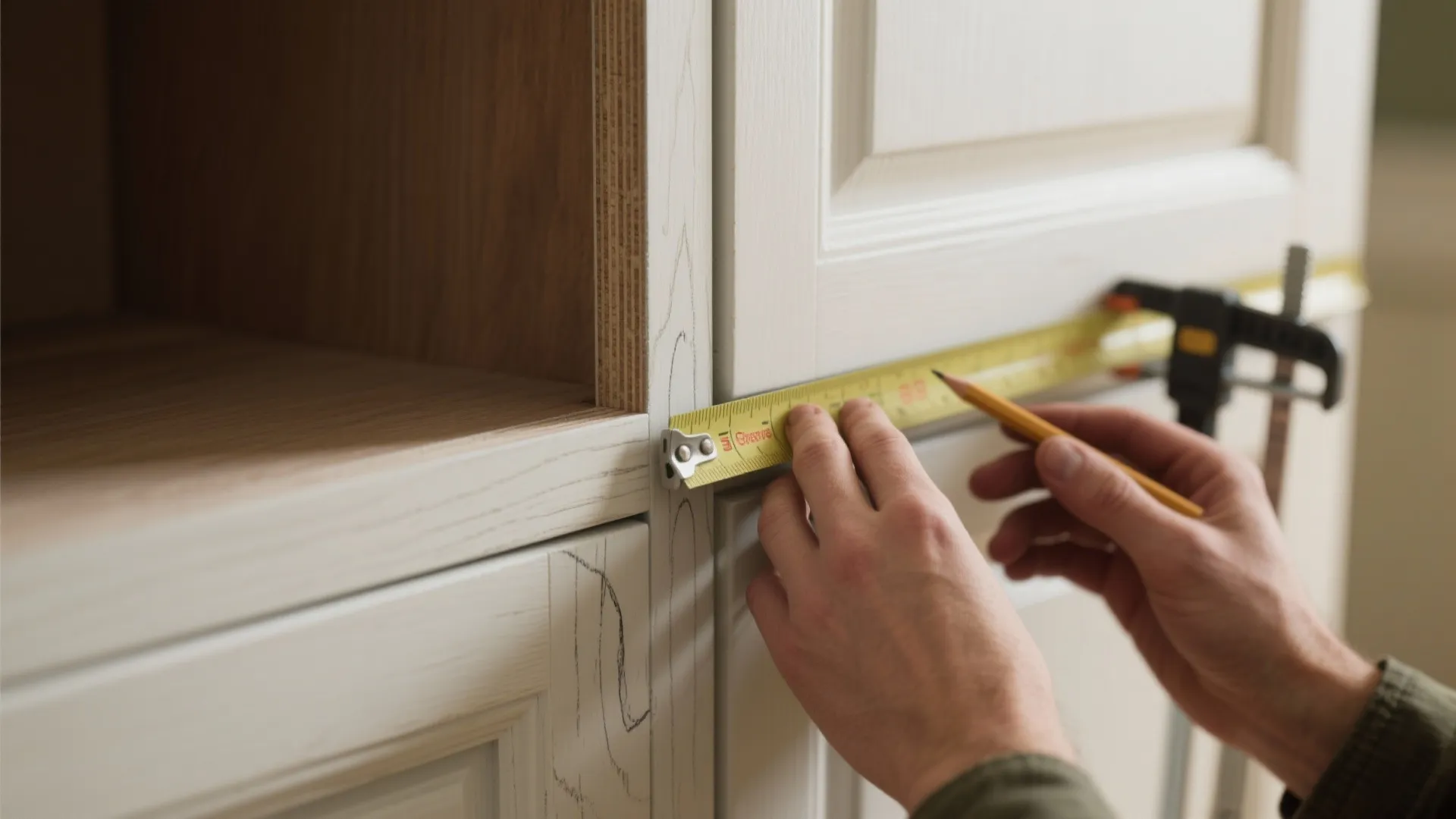 1. Refresh doors with DIY overlay panels
